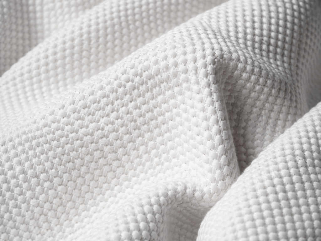 Close up BJJ jacket in Pearl weave pattern