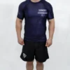 Standard Issue Short Sleeve BJJ Rashguard — Navy Blue | Stonebelt